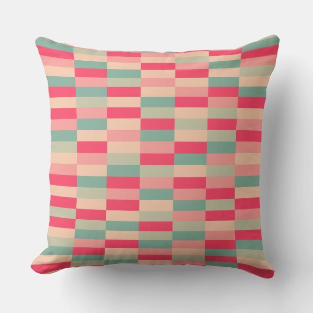 Color Patchwork Pattern 151214b Throw Pillow (Front)
