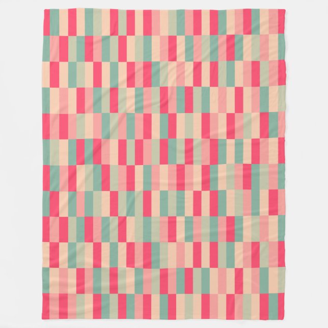 Color Patchwork Pattern 151214c Fleece Blanket (Front)