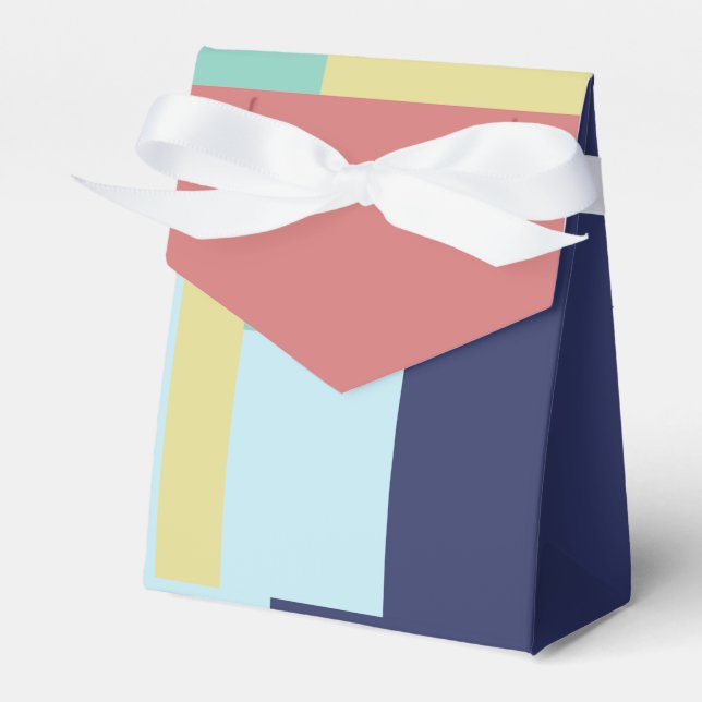 Color Pattern Favor Boxes (Front Side)