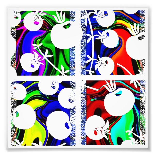 Color pattern photo print (Front)