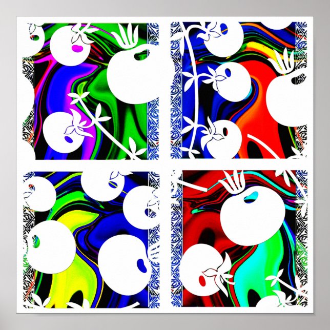 Color pattern poster (Front)