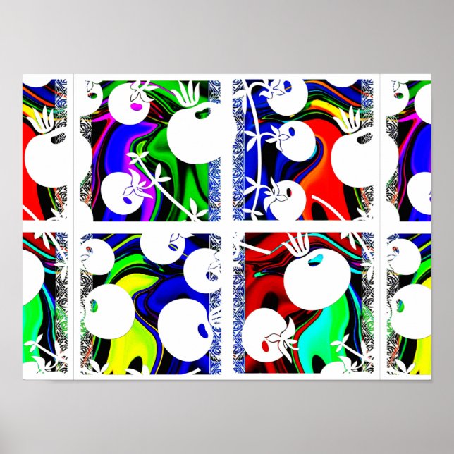 Color pattern poster (Front)