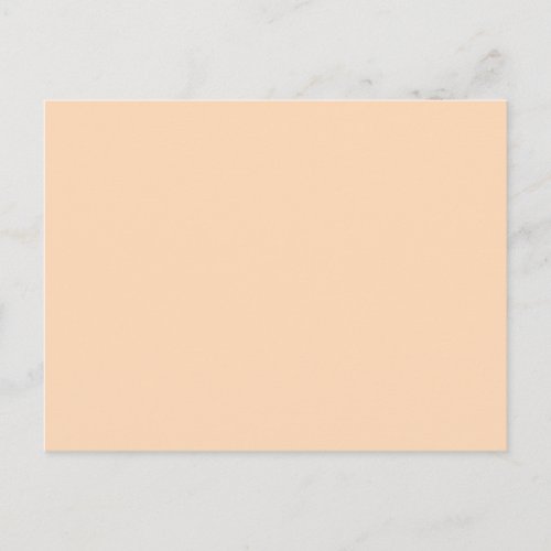 color peach puff postcard