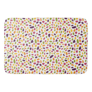 Color Pebble Pattern Bath Mat