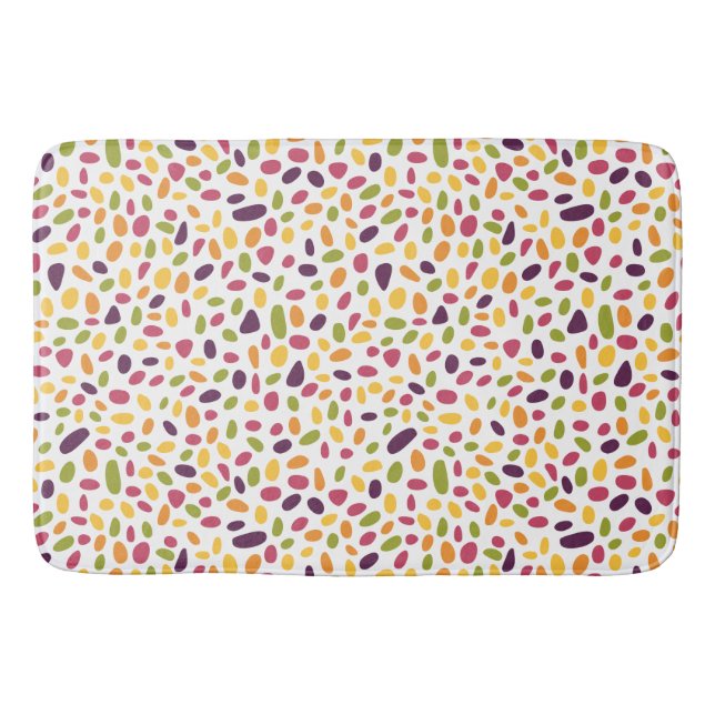 Color Pebble Pattern Bath Mat (Front)