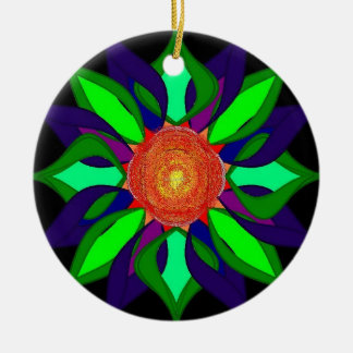 Color pedals orniment ceramic ornament