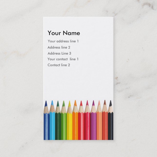 Color Pencil Business card (Front)