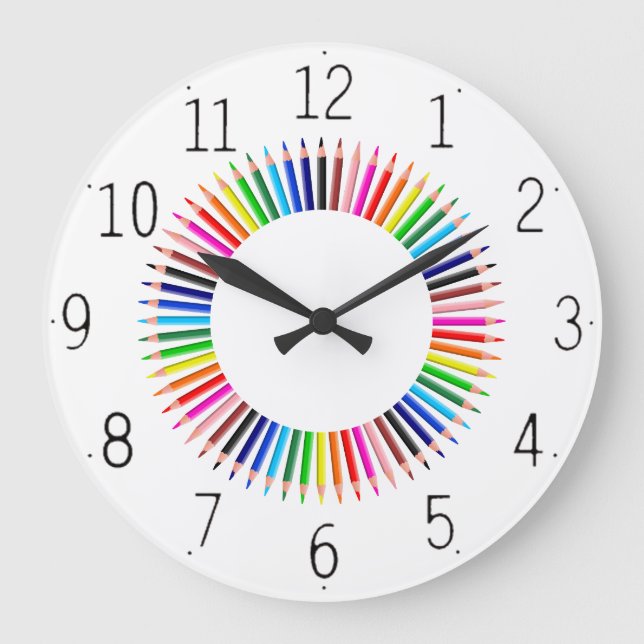 Color pencil clock (Front)