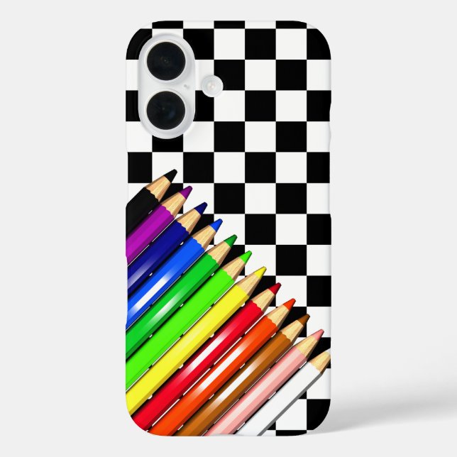 color pencil crayons Case-Mate iPhone case (Back)