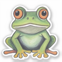 Color Pencil Drawing Frog