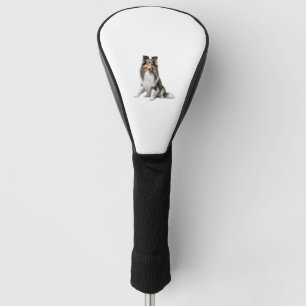 Color pencil sketch of a Shetland Sheepdog. Essen Golf Head Cover