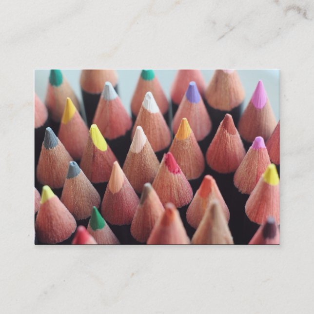Color Pencils Business Card (Front)