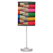 color pencils crayons background texture table lamp (Front)