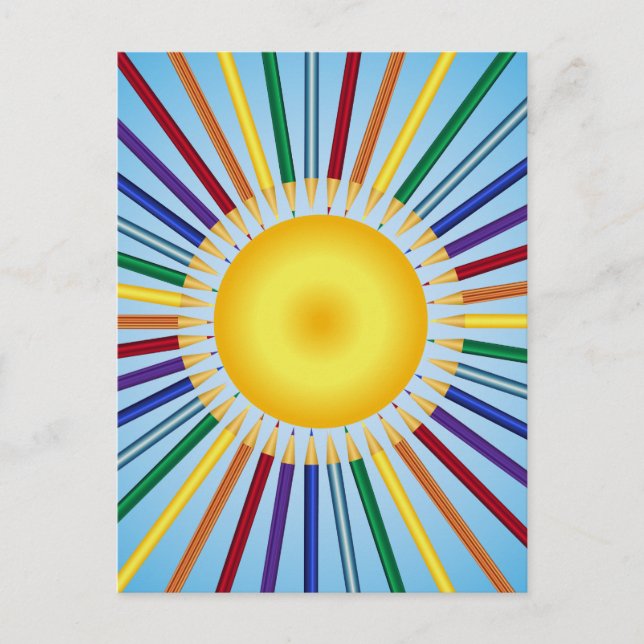 Color pencils postcard (Front)