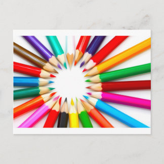 Color Pencils Postcard