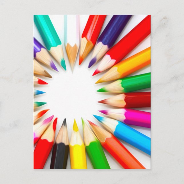 Color Pencils Postcard (Front)