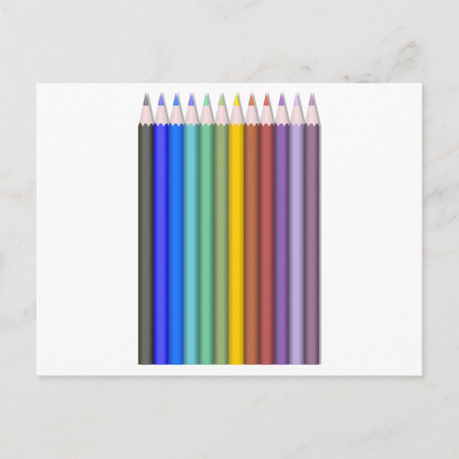 Color Pencils Postcard (Front)