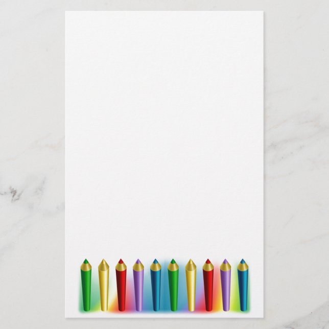 Color Pencils Stationery (Front)