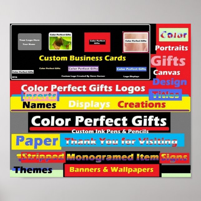 Color Perfect Gifts Advertisement  Poster (Front)
