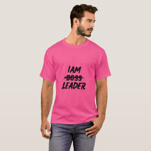 Color personalization tshirt "Iam Leader not boss"