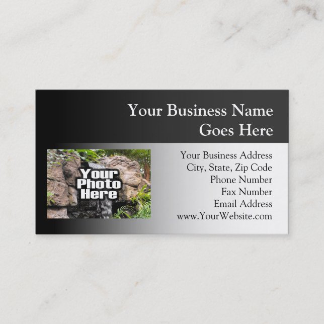 Color Photo Personalized Business Card (Front)