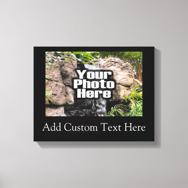 Color Photo Personalized Canvas Print (Front)