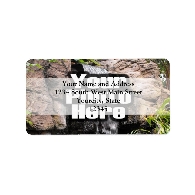 Color Photo Personalized Label (Front)