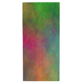 Color plasma wood flash drive