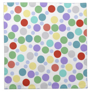 Color Polka Dots Cloth Napkin