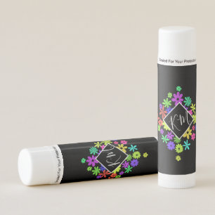 Color Pop Cute Flowers Personalized Lip Balm