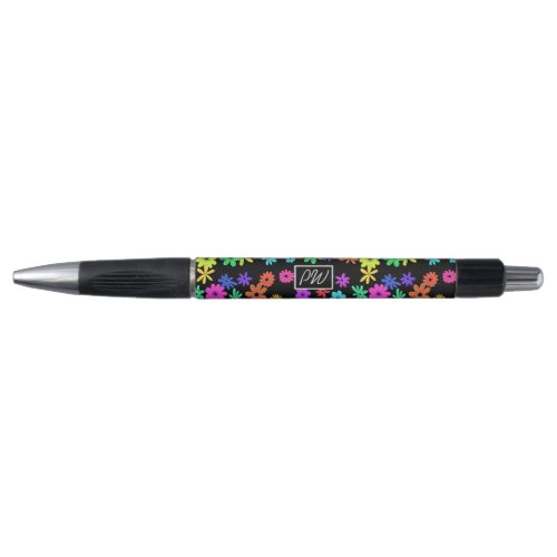 Color Pop Cute Flowers Personalized Pen