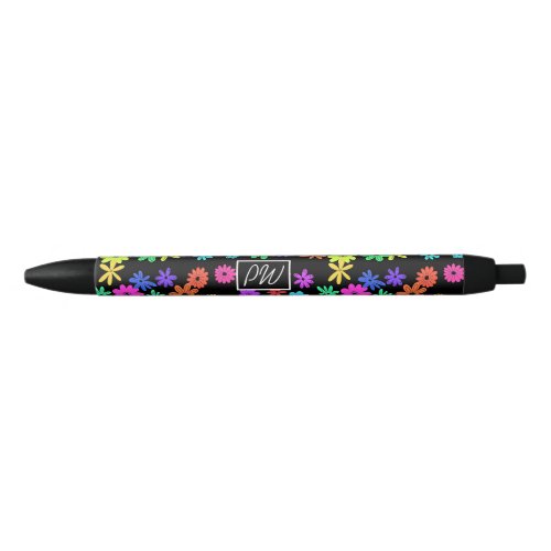 Color Pop Cute Flowers Personalized Pen