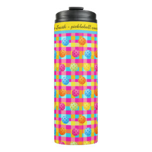 Color Pop Dotted with Text Thermal Tumbler