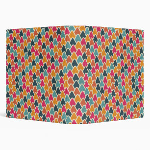 Color Pop Geometric Design – Modern Abstract Style 3 Ring Binder
