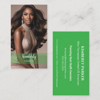 Color Pop Green Gradient Business Card
