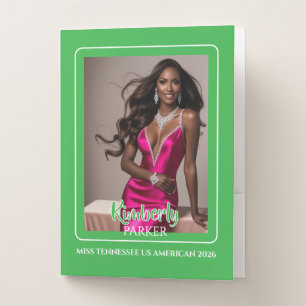 Color Pop Green Pageant Sponsor Folder