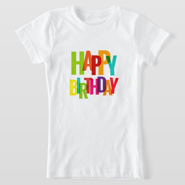Color Pop "Happy Birthday "Kids Tee  (Colorful birthday magic for your little one!)
