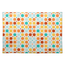 Color Pop Happy Dots Cloth Placemat