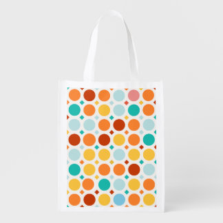 Color Pop Happy Dots grocery bag