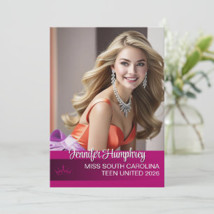 Color Pop Pageant Autograph Card