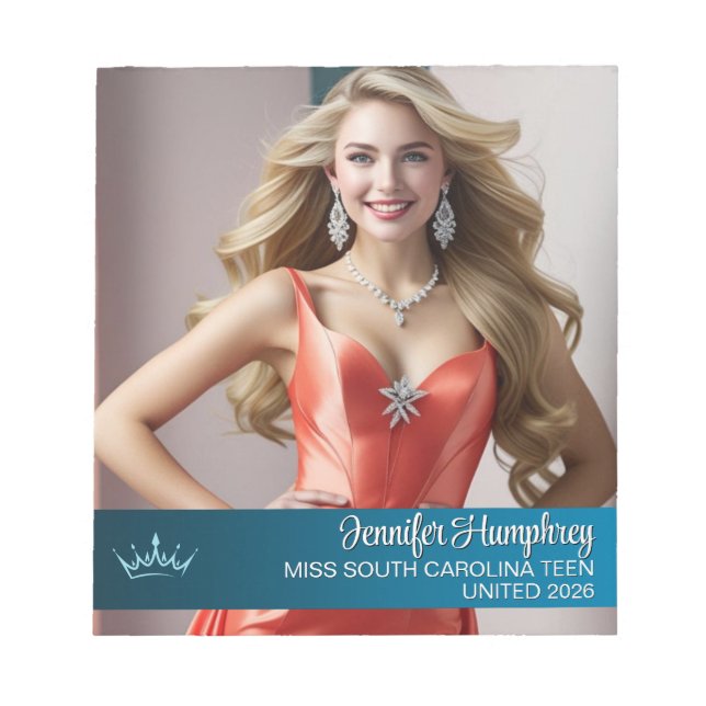 Color Pop Pageant Autograph Pad Notepad (Front)