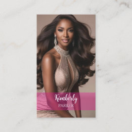 Color Pop Pink Gradient Business Card