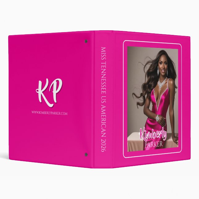 Color Pop Pink Ultimate Pageant Binder (Background)