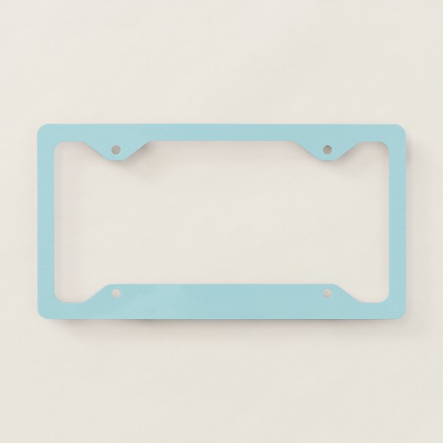 color powder blue license plate frame (Front)