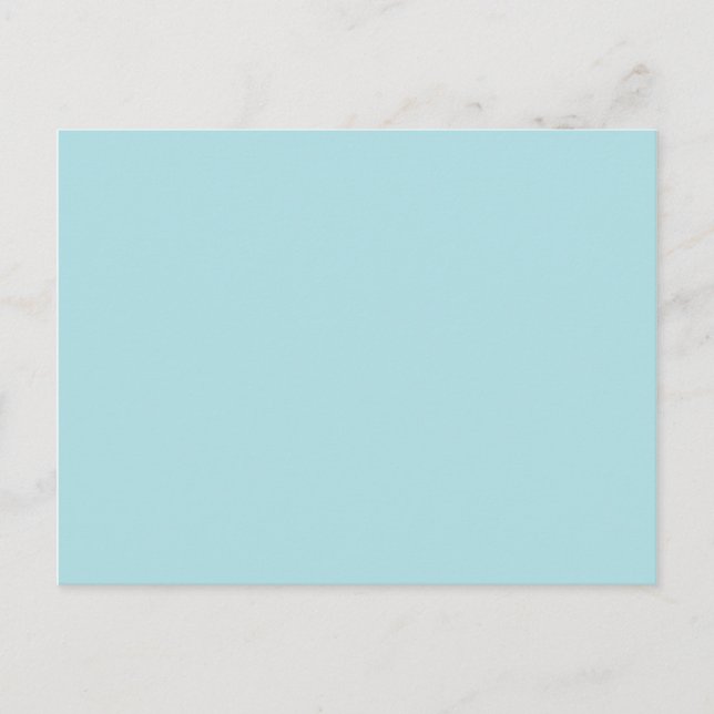 color powder blue postcard (Front)