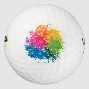 Color Powder Rainbow Golf Balls
