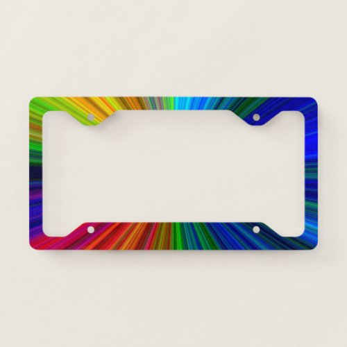 Color Prism License Plate Frame