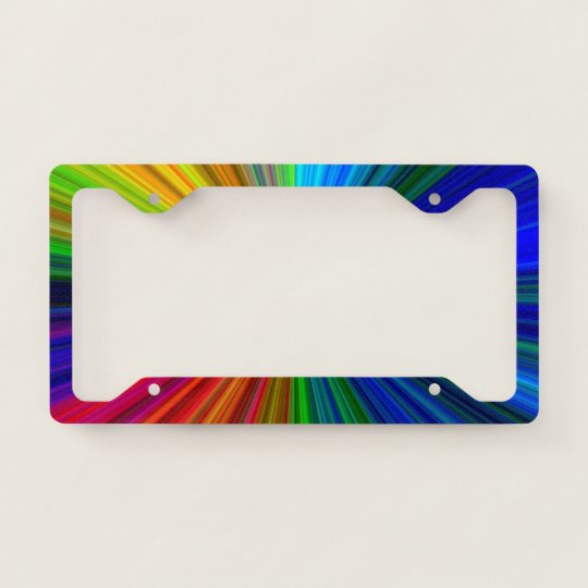 Color Prism License Plate Frame | Zazzle.com