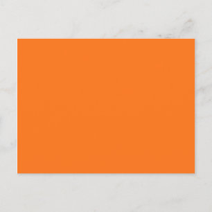 color pumpkin postcard