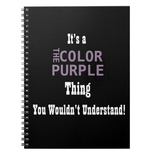Color Purple Journal